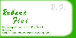 robert fisi business card